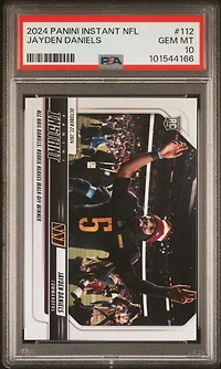 2024 Panini Instant Nfl Jayden Daniels PSA 10