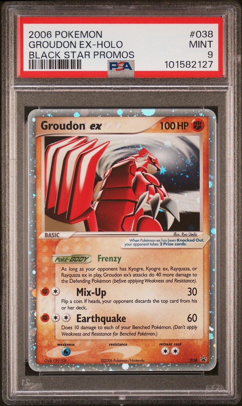 2006 Pokemon Black Star Promos 038 Groudon Ex-holo PSA