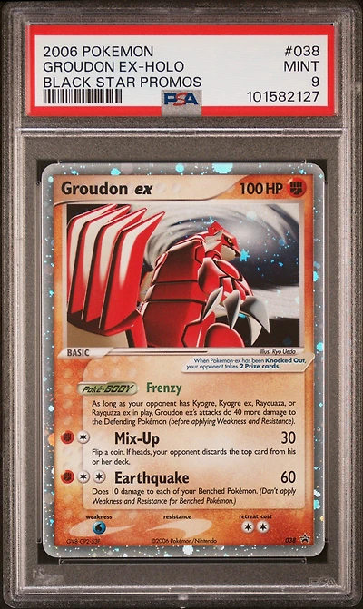 2006 Pokemon Black Star Promos 038 Groudon Ex-holo PSA