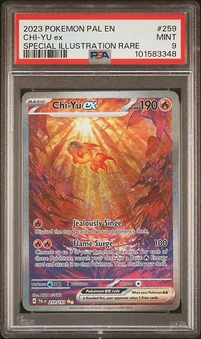 2023 Pokemon Pal En-paldea Evolved 259 Chi-yu Ex Special Illustration Rare PSA