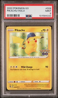 2022 Pokemon Go 028 Pikachu-holo PSA