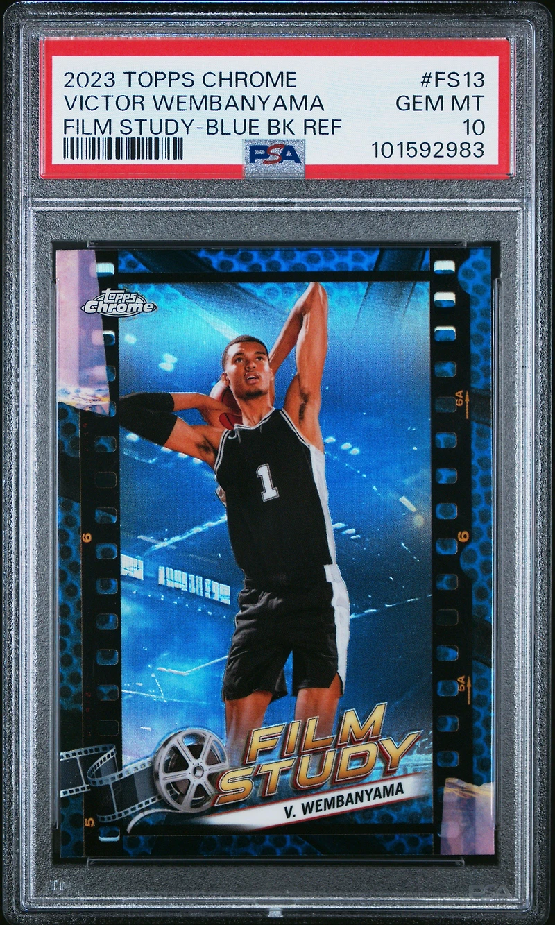 2023 Topps Chrome Film Study Fs13 Victor Wembanyama Basketball Refractor PSA 10
