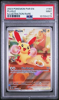 2023 Pokemon Par En-paradox Rift 193 Plusle Illustration Rare PSA