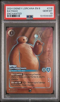 2024 Disney Lorcana En 6-azurite Sea 218 Baymax