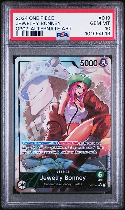 2024 One Piece 500 Years In The Future Jewelry Bonney Alternate Art PSA 10