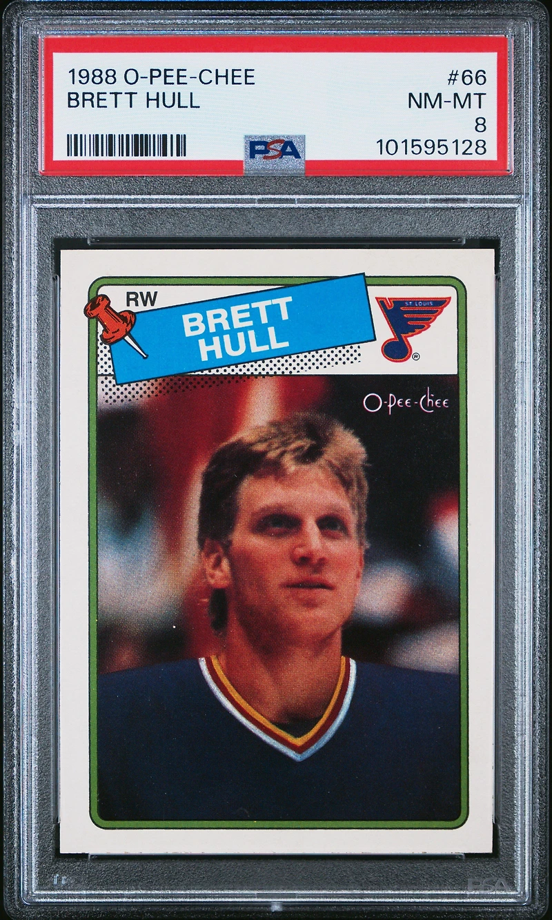 1988 O-pee-chee 66 Brett Hull PSA 8