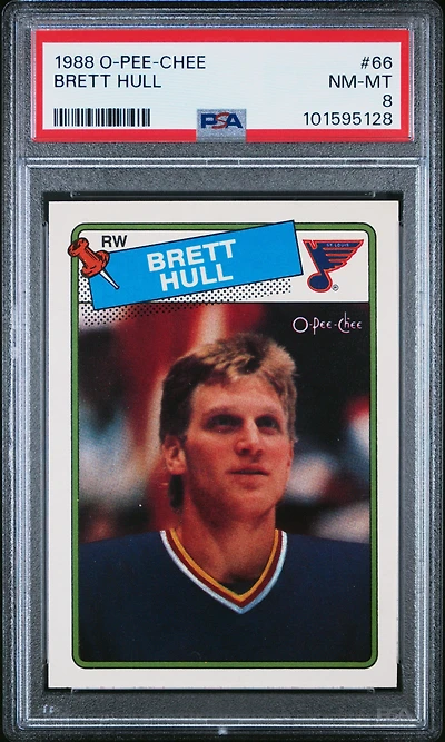 1988 O-pee-chee 66 Brett Hull PSA 8