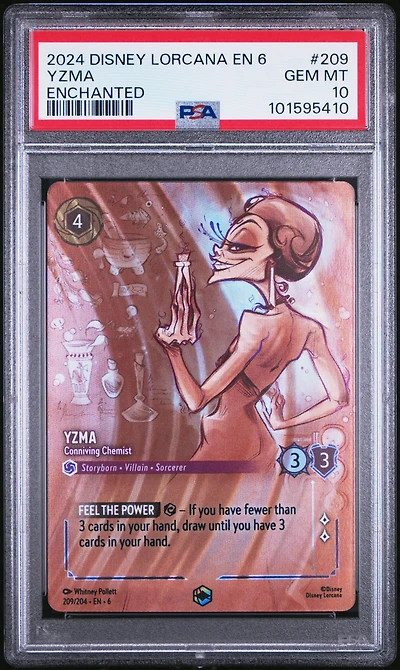 2024 Disney Lorcana En 6-azurite Sea 209 Yzma