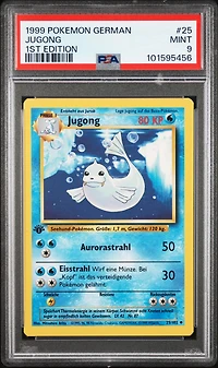 1999 Pokemon German 25 Jugong 1st Edition PSA 9
