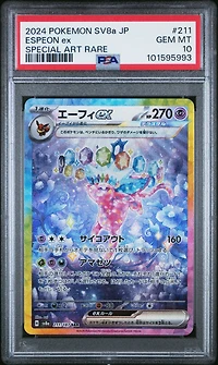 2024 Pokemon Japanese Sv8a-terastal Fest Ex 211 Espeon Ex Special Art Rare PSA