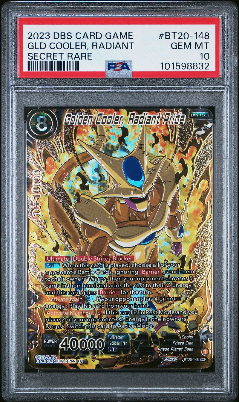 2023 Dragon Ball Super Card Game Series 20 Power Absorbed Bt20-148 Golden Cooler