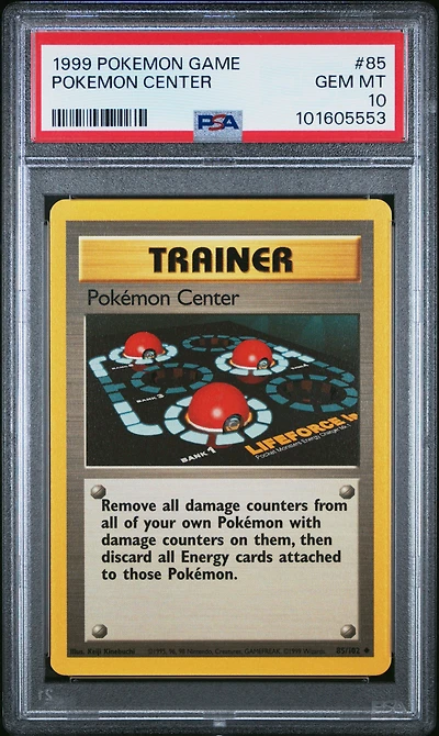 1999 Pokemon Game 85 Pokemon Center PSA