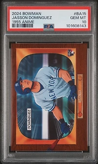 2024 Bowman 1955 Bowman Anime Ba15 Jasson Dominguez PSA 10