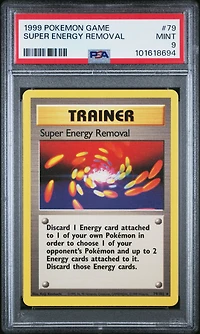 1999 Pokemon Game 79 Super Energy Removal PSA