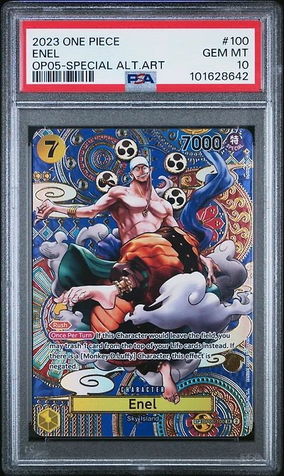 2023 One Piece Awakening Of The New Era 100 Enel Special Alternate Art PSA 10