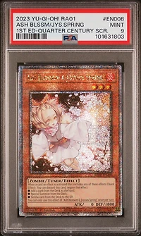 2023 Yu-gi-oh! Ra01-25th Anniversary Rarity Collection En008 Ash Blossom & Joyous Spring 1st Edition-quarter Century Secret Rare PSA