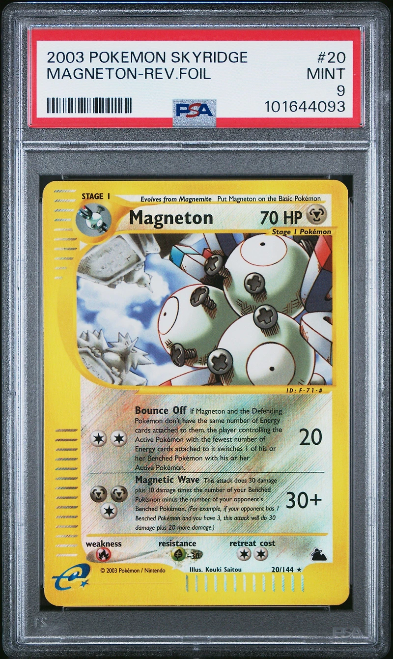 2003 Pokemon Skyridge Magneton-reverse Foil PSA
