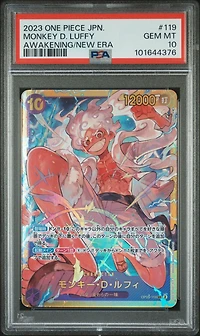 2023 One Piece Japanese Op05-awakening Of The New Era 119 Monkey D. Luffy PSA 10
