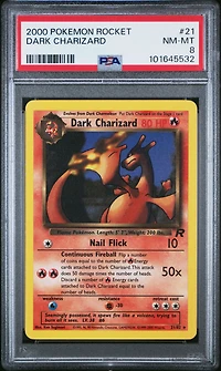 2000 Pokemon Rocket 21 Dark Charizard PSA