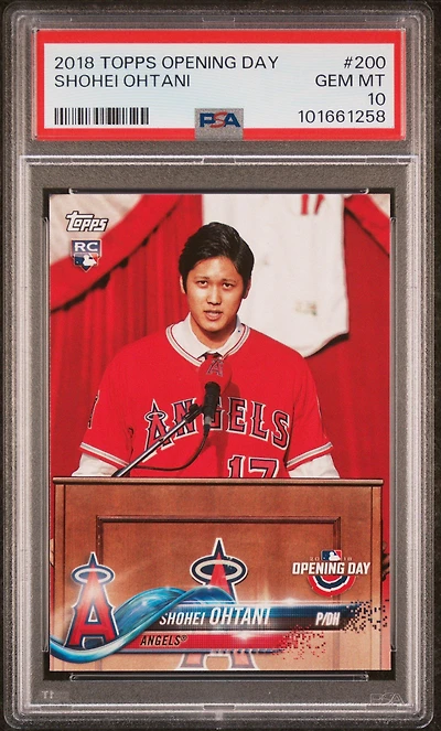 2018 Topps Opening Day 200 Shohei Ohtani PSA