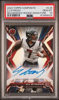 2023 Topps Composite Resurgence Rookie Signatures Cjs Cj Stroud PSA 10
