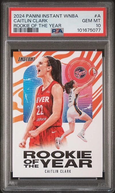2024 Panini Instant Wnba Rookie Of The Year A Caitlin Clark PSA