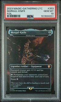 2023 Magic The Gathering Tales Of Middle-earth Commander 353 Morgul-knife Foil PSA 10