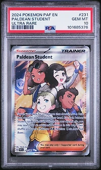 2024 Pokemon Paf En-paldean Fates Paldean Student Ultra Rare PSA