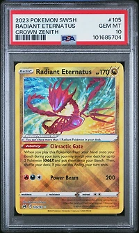 2023 Pokemon Sword And Shield Crown Zenith 105 Radiant Eternatus PSA