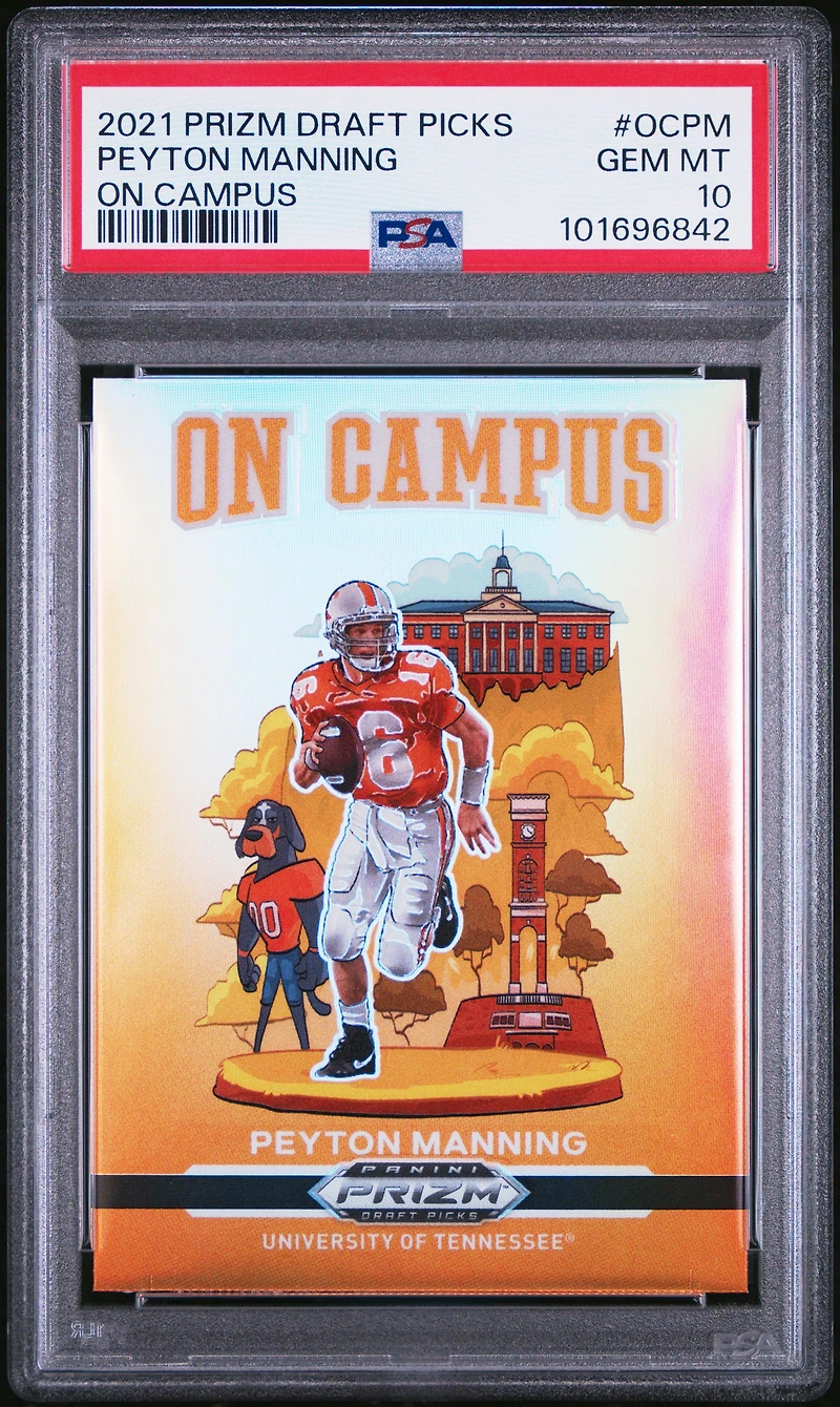 2021 Panini Prizm Draft Picks On Campus Ocpm Peyton Manning PSA 10