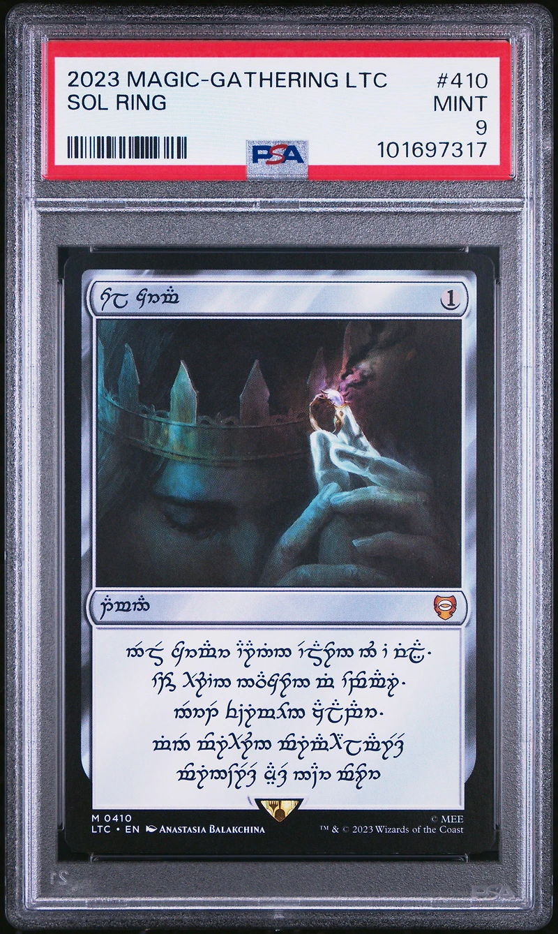 2023 Magic The Gathering Tales Of Middle-earth Commander Sol Ring PSA