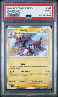 2024 Pokemon Paf En-paldean Fates 141 Toxtricity Shiny Rare PSA