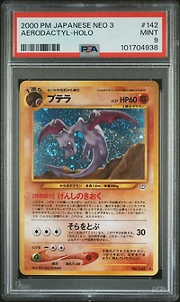 2000 Pokemon Japanese Neo 3 142 Aerodactyl-holo PSA