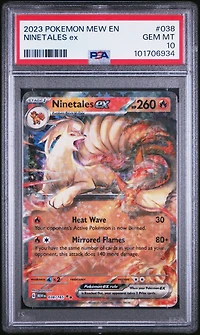 2023 Pokemon Mew En-151 038 Ninetales Ex PSA