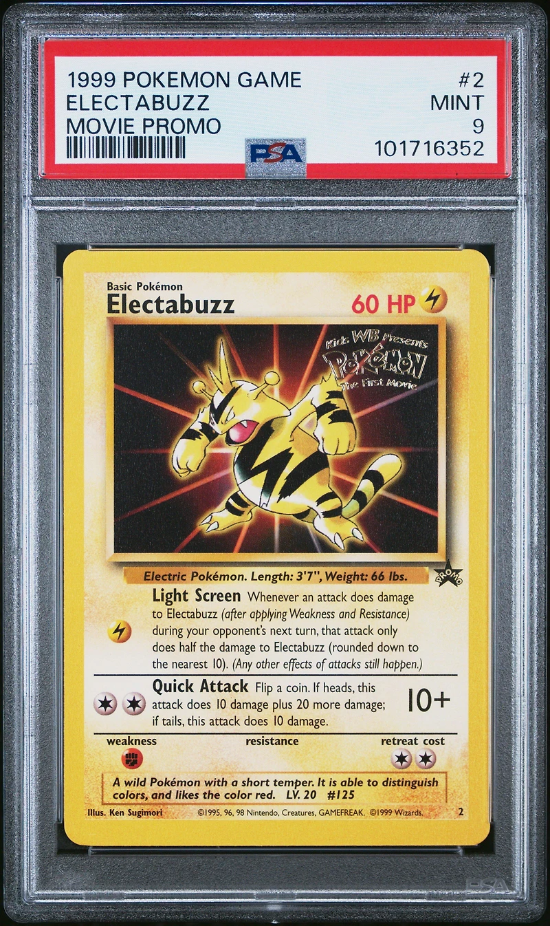 1999 Pokemon Game Movie 2 Electabuzz Movie Promo PSA