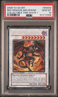 2008 Yu-gi-oh! Collectible Tins Wave 1 En002 Red Dragon Archfiend PSA 10