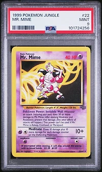 1999 Pokemon Jungle 22 Mr. Mime PSA