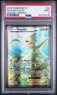 2015 Pokemon Xy Ancient Origins 84 Full Art/sceptile Ex PSA
