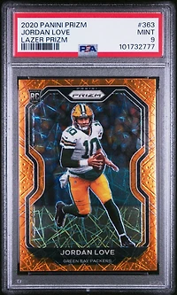 2020 Panini Prizm 363 Jordan Love Lazer Prizm PSA