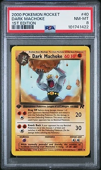 2000 Pokemon Rocket 40 Dark Machoke 1st Edition PSA