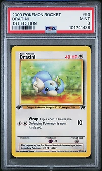 2000 Pokemon Rocket 53 Dratini 1st Edition PSA