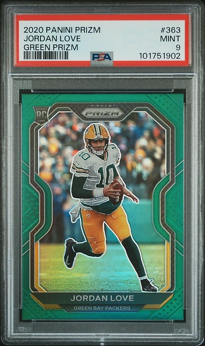 2020 Panini Prizm 363 Jordan Love Prizm PSA