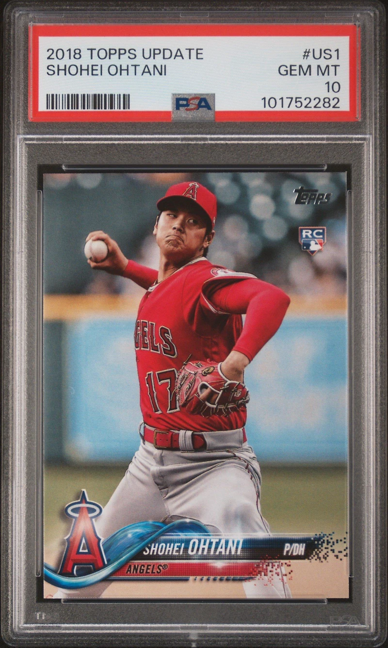 2018 Topps Update Us1 Shohei Ohtani PSA