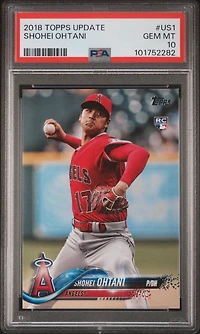 2018 Topps Update Us1 Shohei Ohtani PSA