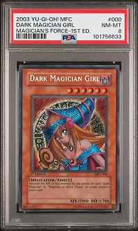 2003 Yu-gi-oh! Mfc-magician's Force 000 Dark Magician Girl 1st Edition PSA 8