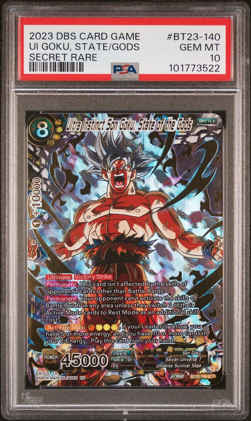 2023 Dragon Ball Super Card Game Series 23 Perfect Combination Bt23-140 Ultra Instinct Son Goku