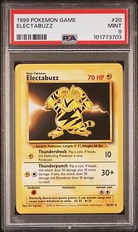1999 Pokemon Game 20 Electabuzz PSA