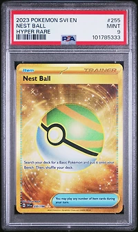 2023 Pokemon Svi En-scarlet & Violet 255 Nest Ball Hyper Rare PSA
