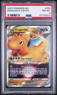 2022 Pokemon Go 050 Dragonite Vstar PSA