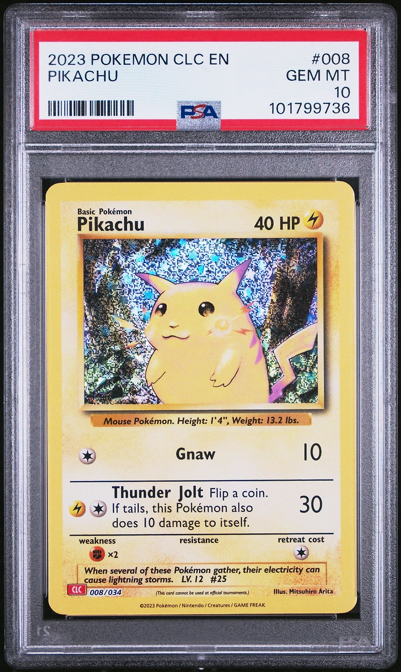2023 Pokemon Clc-trading Card Game Classic Charizard & Ho-oh Ex Deck 008 Pikachu PSA